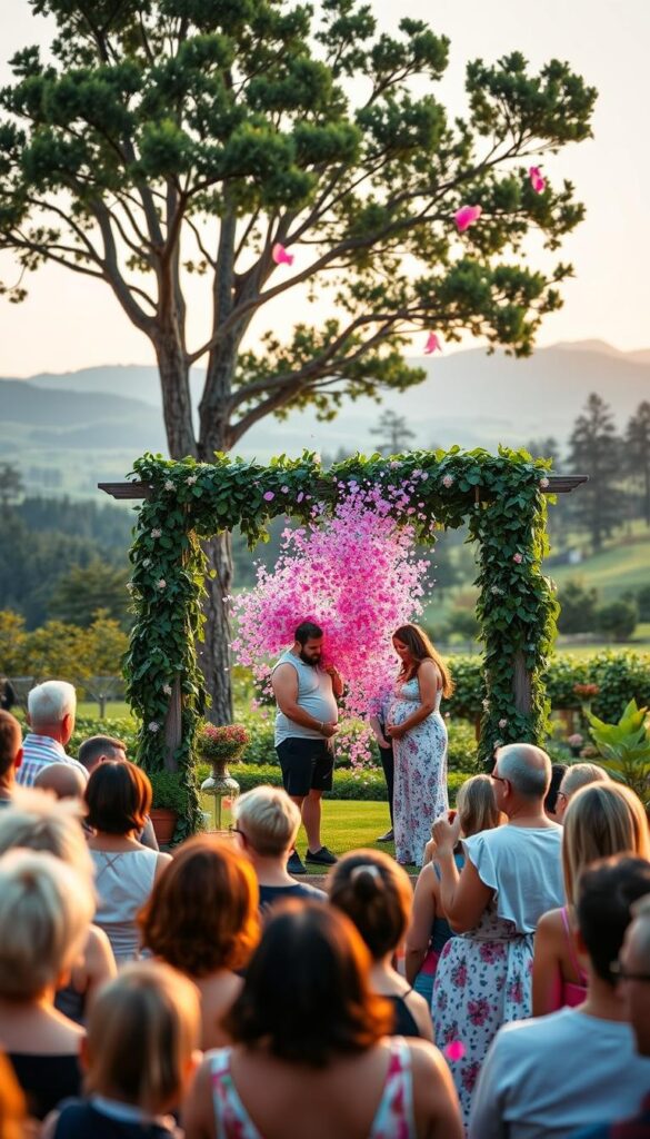 creative outdoor gender reveal party creative outdoor gender reveal party
